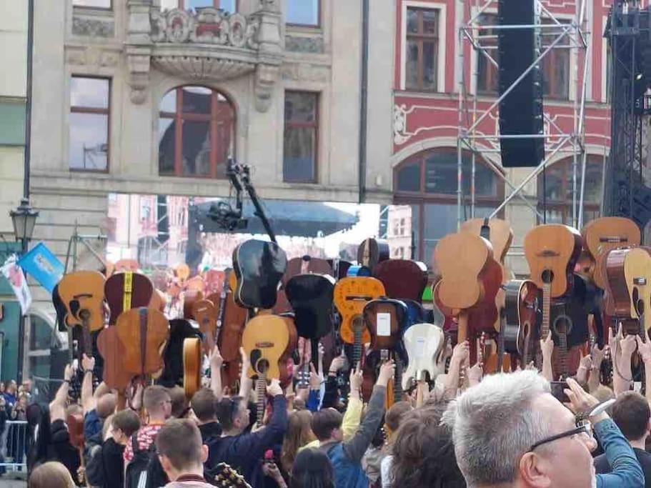 Appartamento Rynek Pod Fredra Breslavia Esterno foto